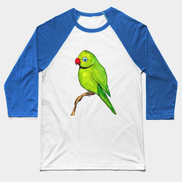 Cute Indian ring neck Baseball T-Shirt by Bwiselizzy